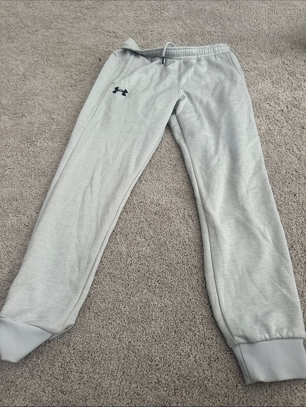 Under Armour Kids' Gray Logo Jogger Sweatpants
